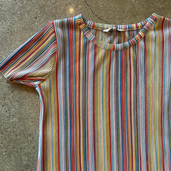 Colorful Striped Ribbed Top - Picture 2 of 5